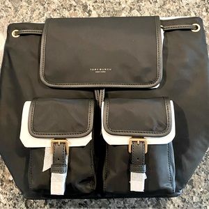 Tory Burch Perry Nylon Flap Backpack